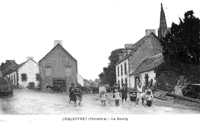 Ville de Loqueffret (Bretagne). Le bourg