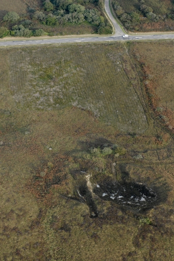 Présentation de la commune de Botmeur - Vue aérienne de l'ancienne carrière à l'ouest de Botcador